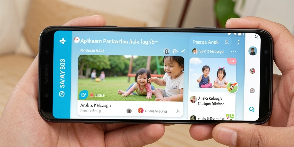 Tampilan antarmuka aplikasi SAVAYA303 untuk pemantauan anak.